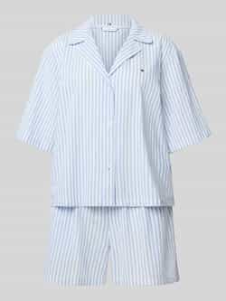 Tommy Hilfiger Relaxed fit pyjama van een mix van katoen en linnen