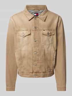 Tommy Jeans Regular fit jeansjack van puur katoen model 'RYAN'