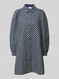 Jake*s Casual Mini-jurk met doorknoopsluiting