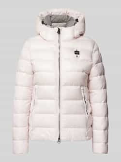 Blauer Roze Winterjas met Capuchon Pink Dames