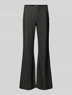 Buena Vista Flared cut stoffen broek met structuurmotief model 'Antigua'