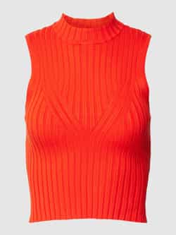 EDITED Top van viscosemix in gebreide look model 'Lynara'