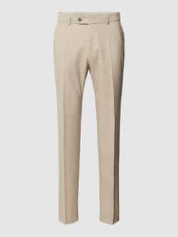 Carl gross Pantalon van scheerwol in gemêleerde look model 'Shiver'