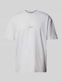 Hugo Blue T-shirt met logoprint model 'Nouveres'