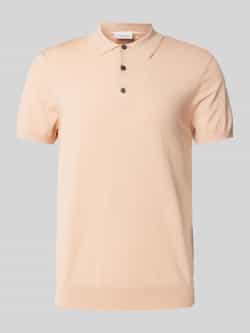 Profuomo Regular fit poloshirt met elastische boorden