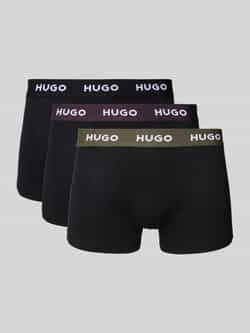 HUGO Boxershort met elastische band in een set van 3 stuks