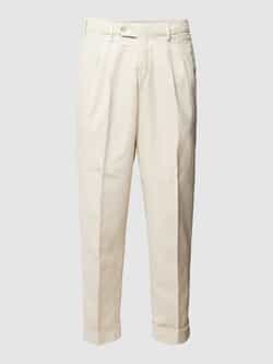 BALDESSARINI Stoffen broek met persplooien model 'Camillo'