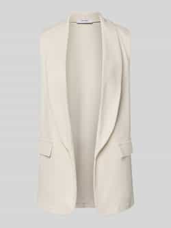 ZABAIONE Gilet van viscosemix met klepzakken model 'Am44br'