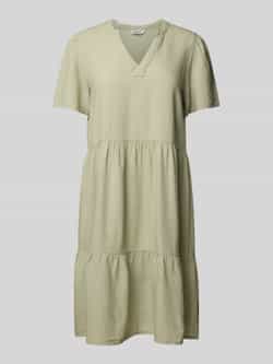 Only Comfort fit vrijetijdsjurk van mix van viscose en linnen model 'TIRI-CARO'
