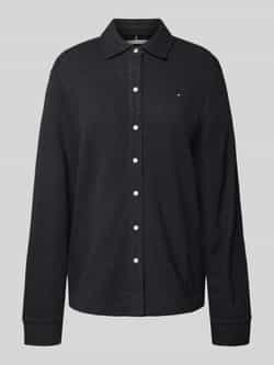 Tommy Hilfiger Regular fit blouse met lange mouwen van puur katoen