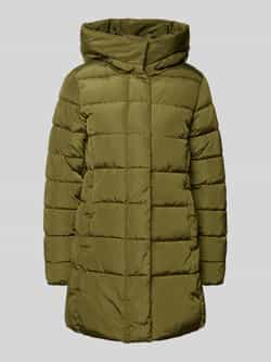 Only Shaped fit gewatteerde lange jas met aangenaaide capuchon model 'LINA'