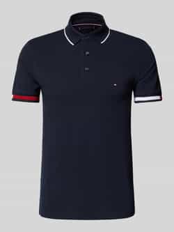 Tommy Hilfiger Slim fit poloshirt van een mix van katoen en elastaan