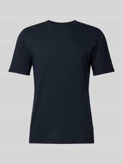 Boss T-shirt met geribde ronde hals model 'TIBURT'
