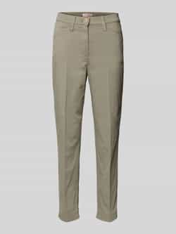 Raphaela By Brax Regular fit stoffen broek met persplooien model 'Lorella'