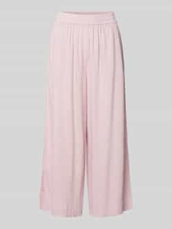 Pieces Loose fit culotte van een mix van viscose en linnen model 'PIA'