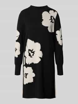 Jurk van viscosemix in tricotlook