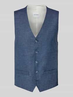 Roy Robson Gilet van scheerwolmix met V-hals
