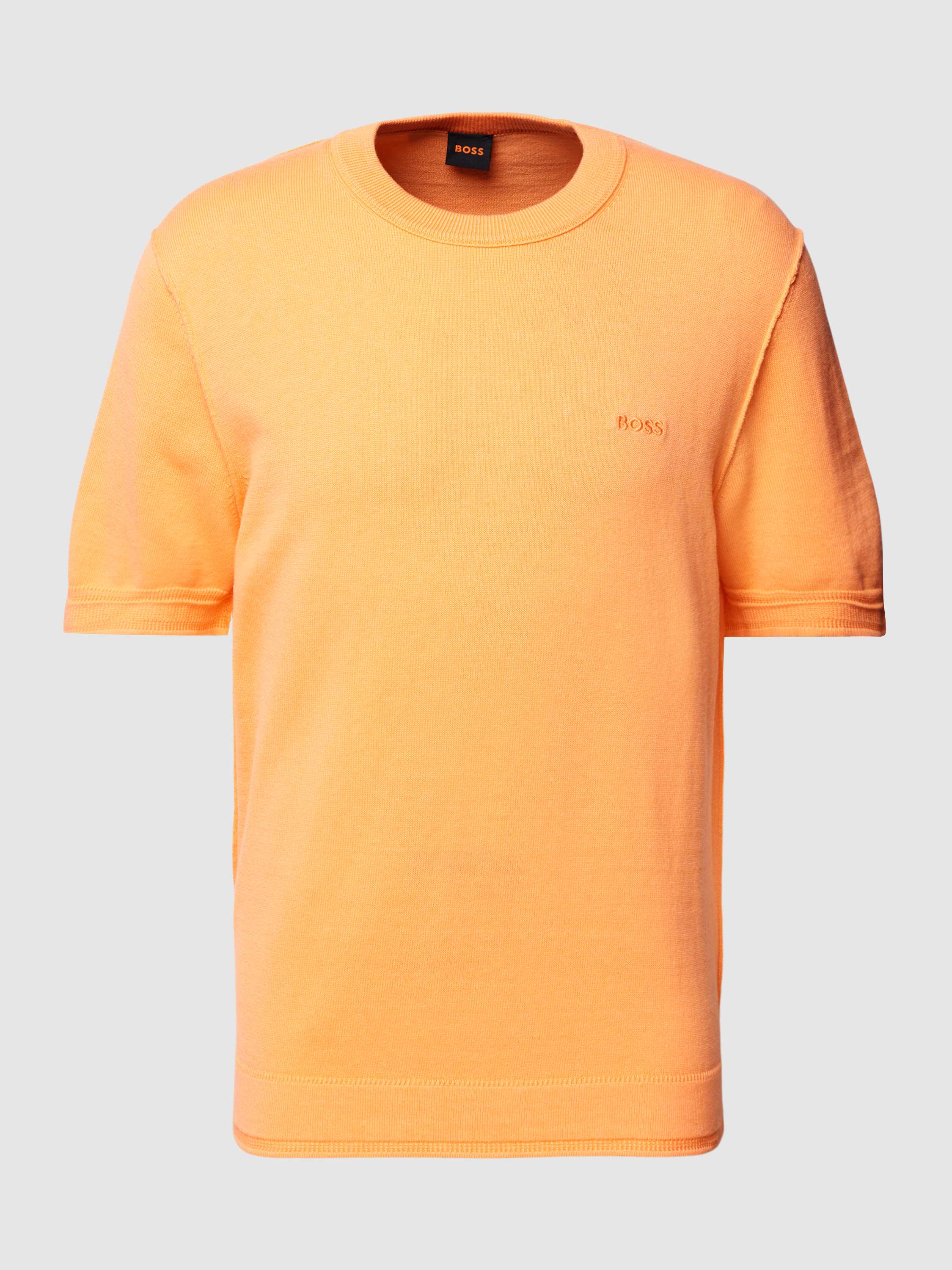 Boss Orange T-shirt met labelstitching model 'Alinus'