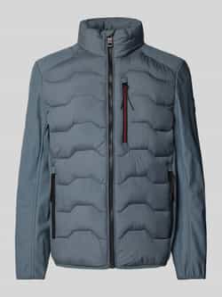 Tom Tailor Regular fit gewatteerd jack met structuurmix