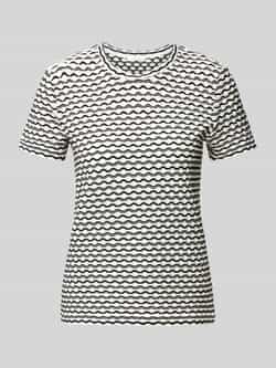 Opus T-shirt met structuurmotief model 'Siwave'