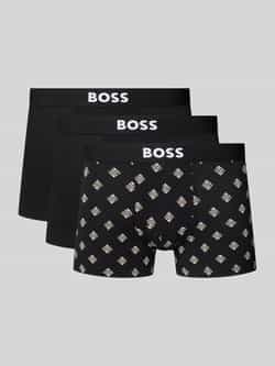 Boss Regular fit boxershort van katoenmix in een set van 3 stuks