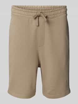 HUGO Sweatshorts met labelprint model 'Nomario'