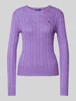 Polo Ralph Lauren Gebreide pullover met logostitching model 'JULIANNA'