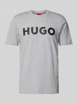 HUGO T-shirt met labelopschrift model 'DULIVIO'
