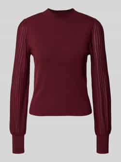 Zero Gebreide pullover van viscosemix met opstaande kraag