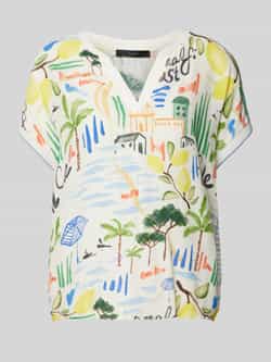 Oui Blouse met all-over motief