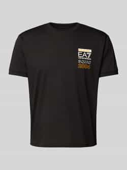 EA7 Emporio Armani T-shirt met labelprint