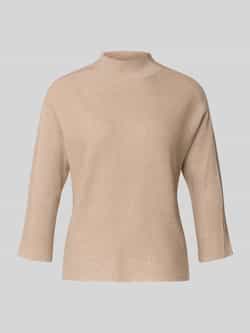 Comma Gebreide pullover met opstaande kraag en 3 4-mouwen