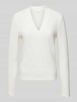 Opus Shirt met lange mouwen en V-hals model 'Sujessi'