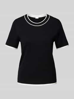 S.Oliver BLACK LABEL Regular fit T-shirt in fijn gebreide look