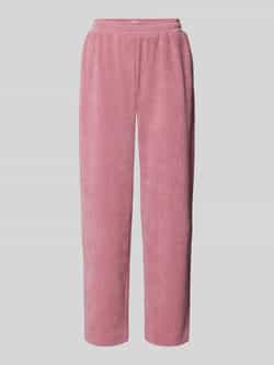 Ichi Straight leg corduroy broek met elastische band model 'KATE'