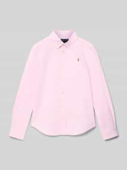 Polo Ralph Lauren Teens Regular fit overhemdblouse met logostitching model 'Trinetteox'