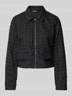 Comma Blazer met structuurmotief