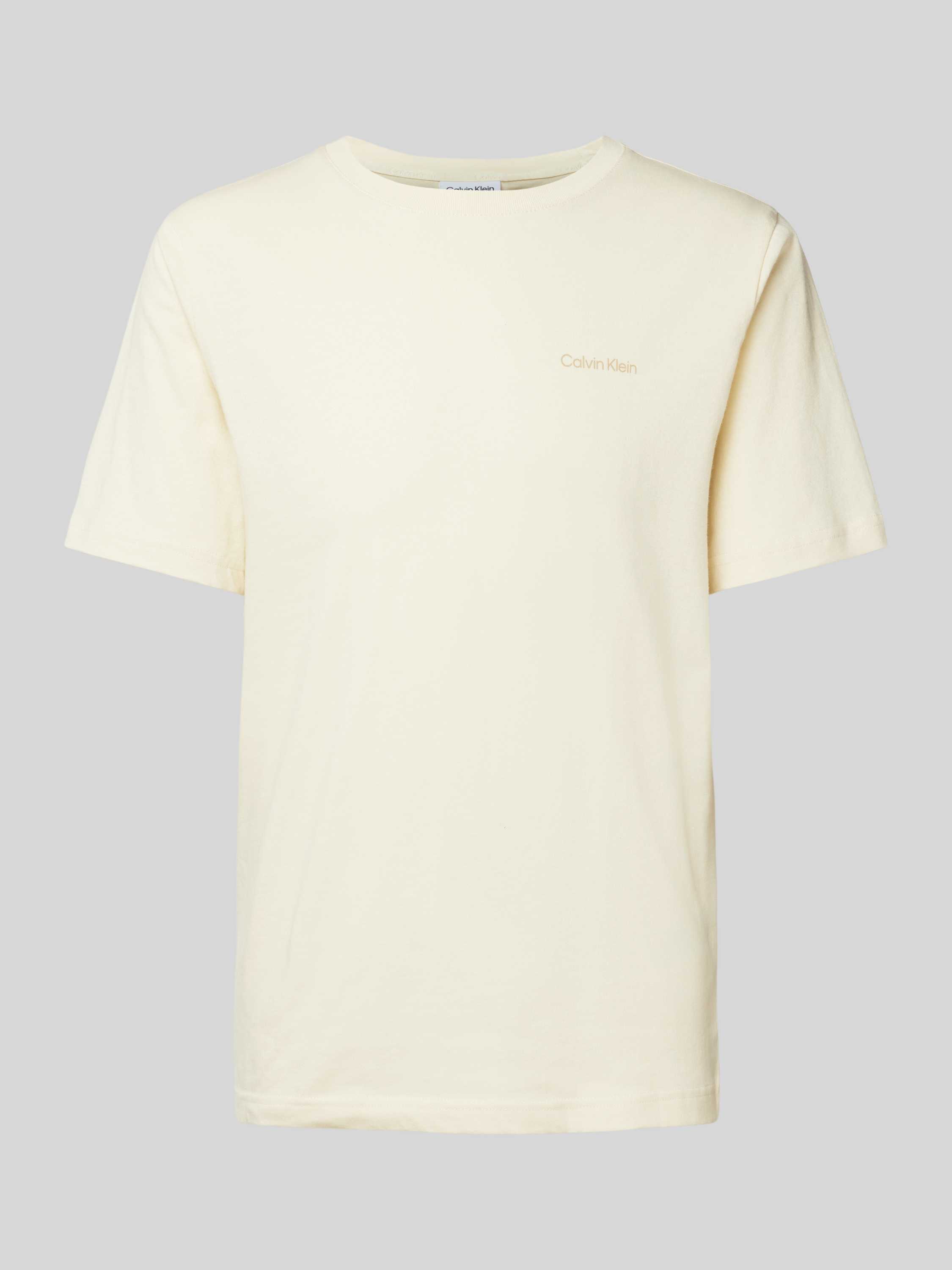 CK Calvin Klein T-shirt met labelprint model 'ENLARGED'