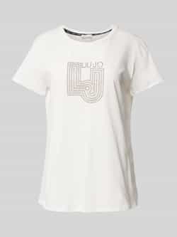LIU JO SPORT T-shirt met strass-steentjes