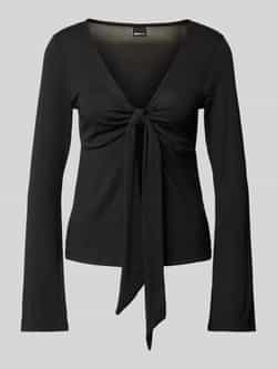 Gina Tricot Regular fit shirt met lange mouwen in wikkellook