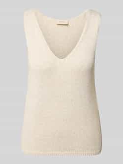 FREE QUENT Gebreide top met V-hals model 'Grscaliva'