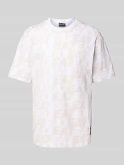 EA7 Emporio Armani T-shirt met all-over labelprint