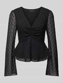 Guess Regular fit blouse met V-hals model 'OLYMPE'