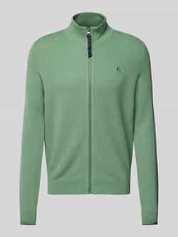 Lerros Gebreid vest met labelstitching
