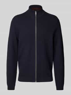 Tom Tailor Regular fit gebreid jack van puur katoen met structuurmotief