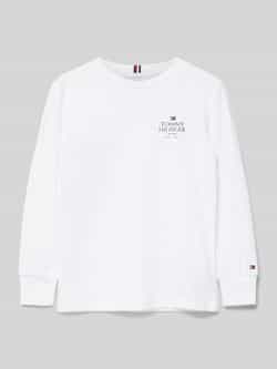 Tommy Hilfiger Kids Shirt met lange mouwen en labelprint