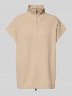 Ichi Relaxed fit gebreid jack in design met korte mouwen model 'Ducie'