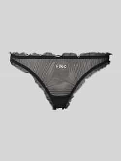 HUGO String met labelstitching in een set van 3 stuks model 'MESH'