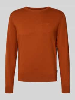 Bugatti Gebreide pullover met ribboorden