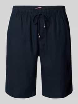Tommy Hilfiger Korte relaxed fit broek van linnenmix